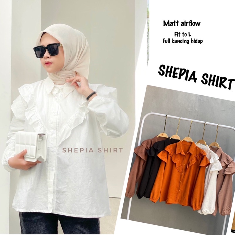 SHEPIA SHIRT // KEMEJA REMPEL AIRFLOW