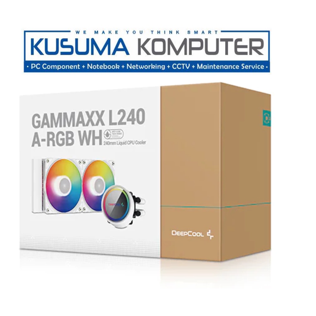 Deepcool GAMMAXX L240 ARGB White Liquid CPU Cooler Support LGA 1700