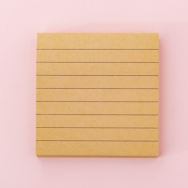 [MIUKIEE] STICKY MEMO PAD VINTAGE GRID Sticky Memo-E
