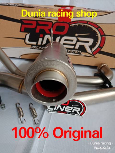 Knalpot Proliner TR 1 R Long Yamahan Byson Titan full system Original Proliner