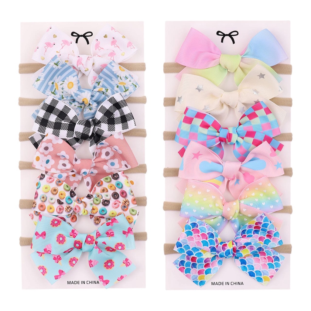 (Pimenova) Bandana bayi pita katun  bando bayi nylon