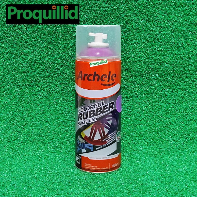 ARCHELE CAT SEMPROT KARET PILOX PYLOX WARNA UNGU STICKER VELG RUBBER PAINT SPRAY FILM PURPLE ARCHELE