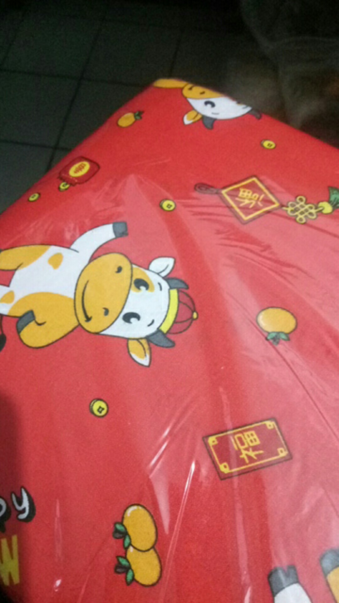 Happy Cow - Kain Sprei Katun Lokal Meteran Carlotta