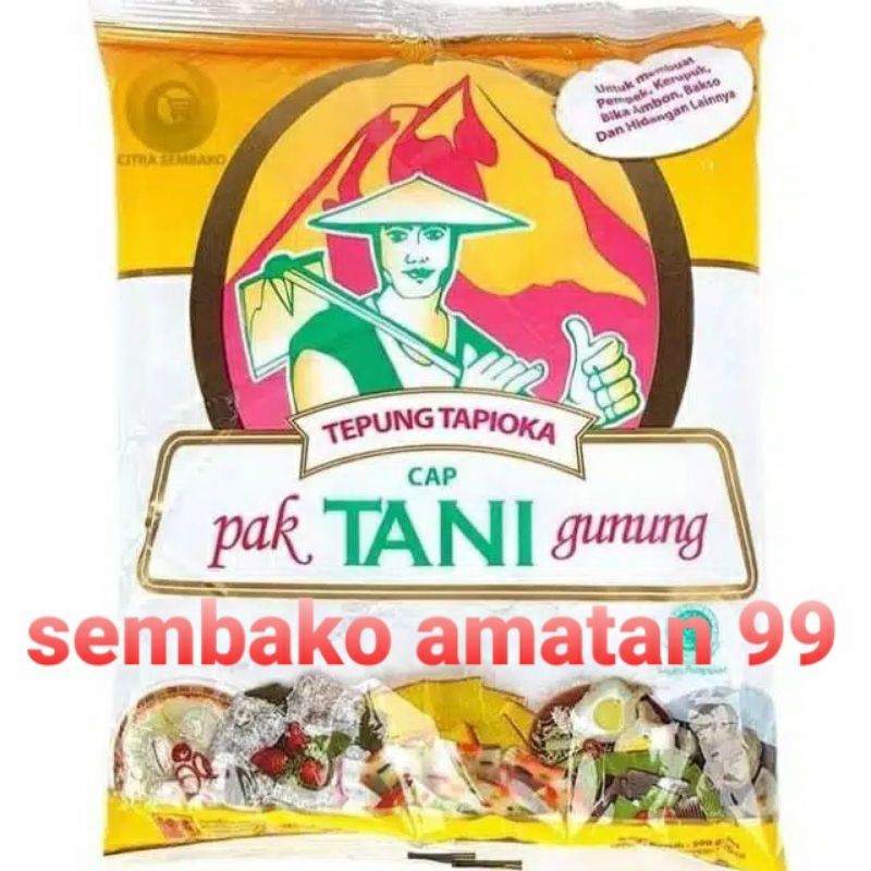 

Tepung Tapioca Cap Pak Tani Gunung 500 Gram Tepung Sagu Tani Tapoica Flour