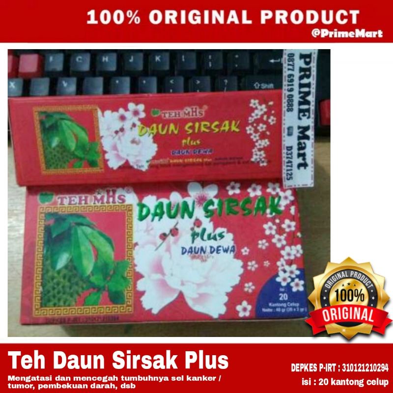 

Teh Daun Sirsak Plus Daun Dewa (MHS) natural 100%