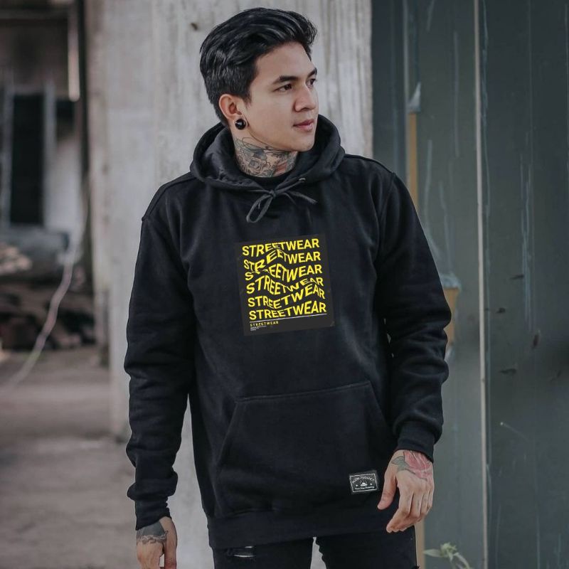 Alien Project Hoodie streetwear Hoodie Pria Hoodie Hitam Cowok