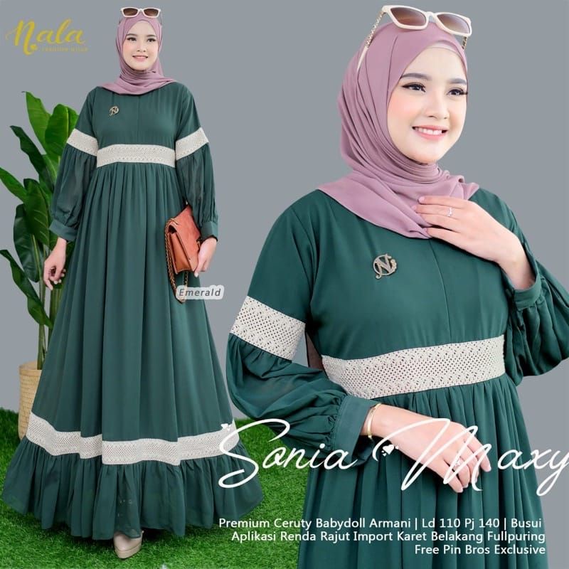 Sania Maxy gamis ceruty