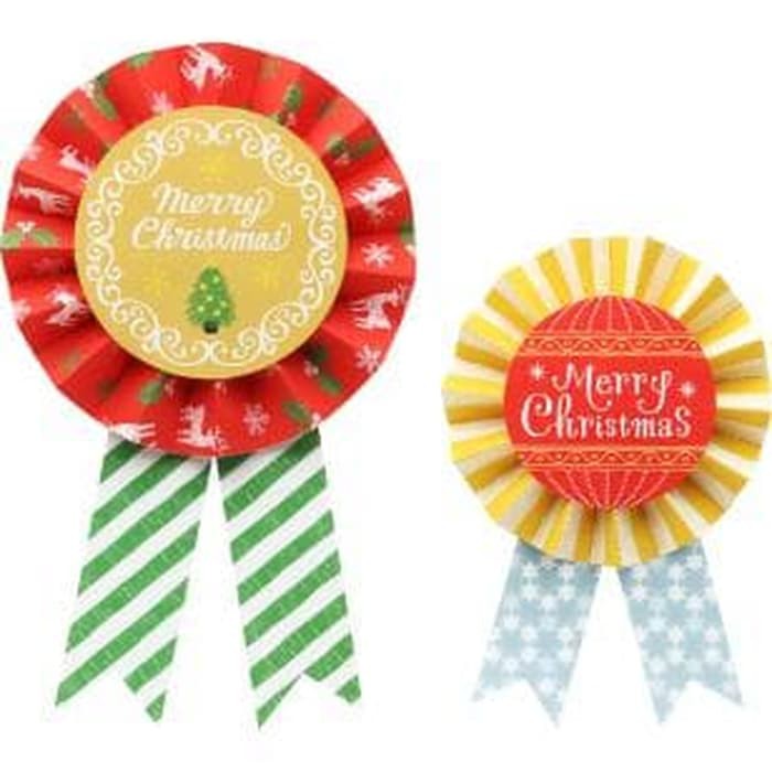 DIY Papercraft Bross Kertas Natal