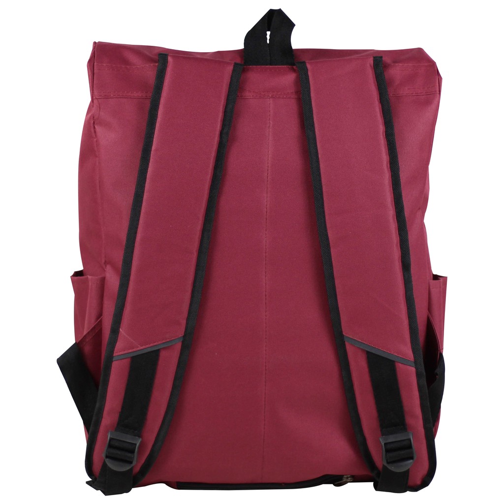 Tas Enigma Rolltop Merah Ransel Kekinian Backpack Kerja Kuliah Sekolah Seminar