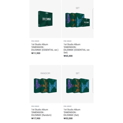 (DP/PO) ENHYPEN 1st STUDIO ALBUM 'DIMENSION' DILEMMA ESSENTIALS VER