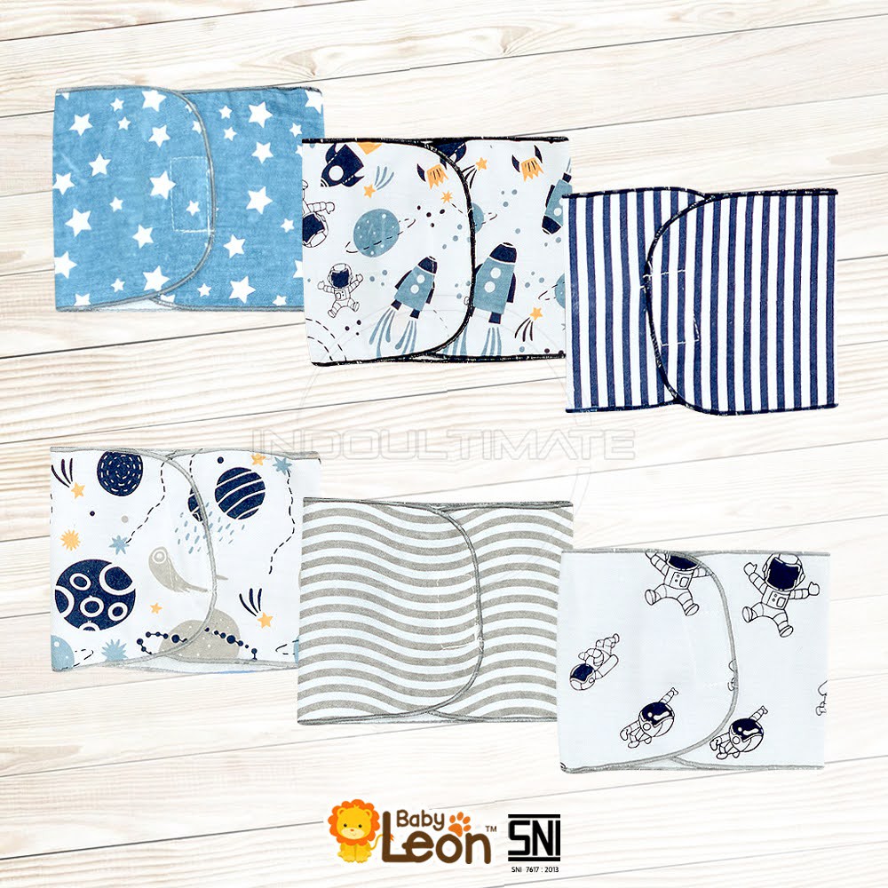 6in1 BABY LEON Gurita Instan Motif Gurita Rekat Bayi Baru Lahir GR-216