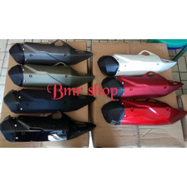 cover knalpot nmax old bahan plastik ABS , tutup knalpot nmax old , variasi knalpot nmax old