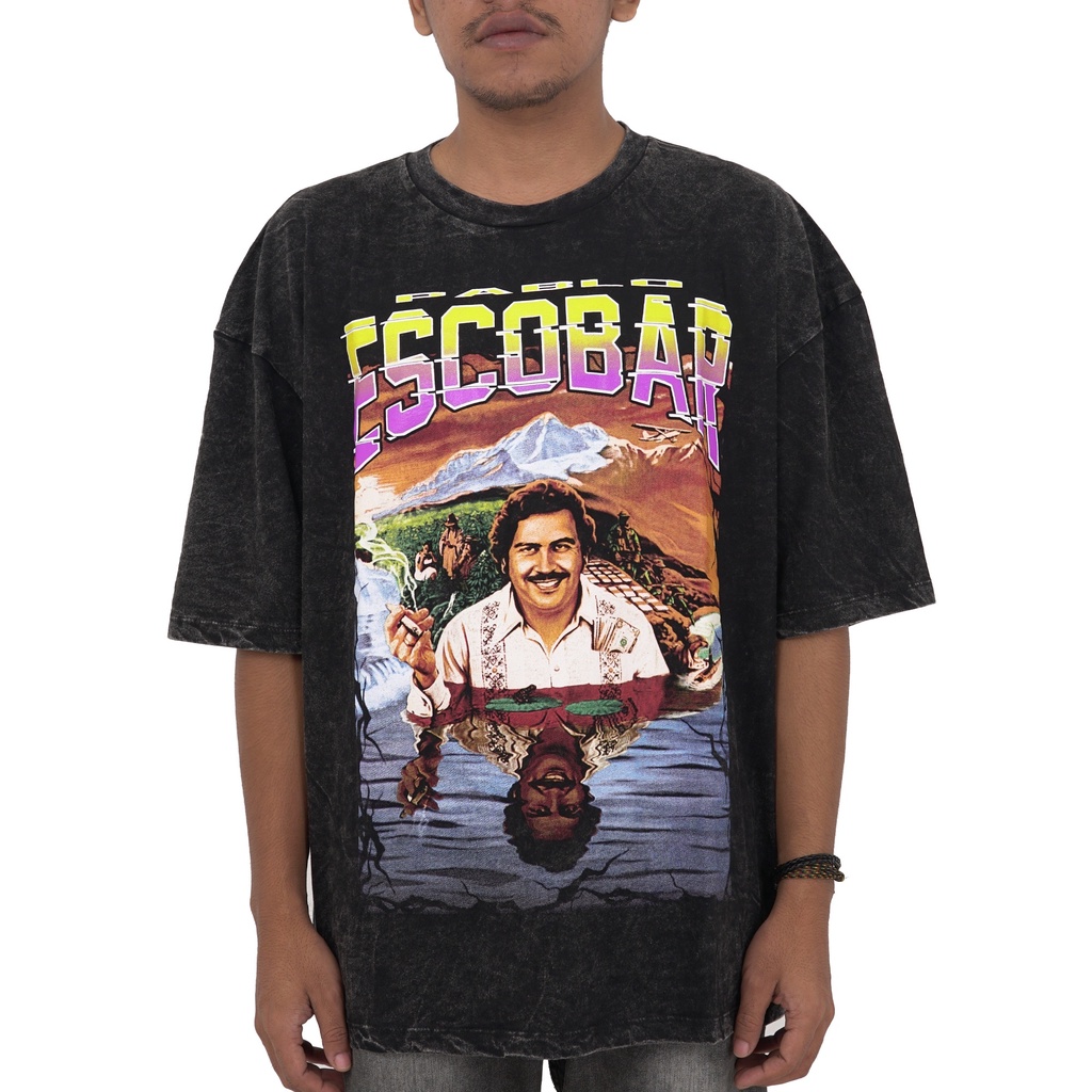 Toxic1805 Cartel Pablo Escobar Washing Oversize Tee T-Shirt Kaos