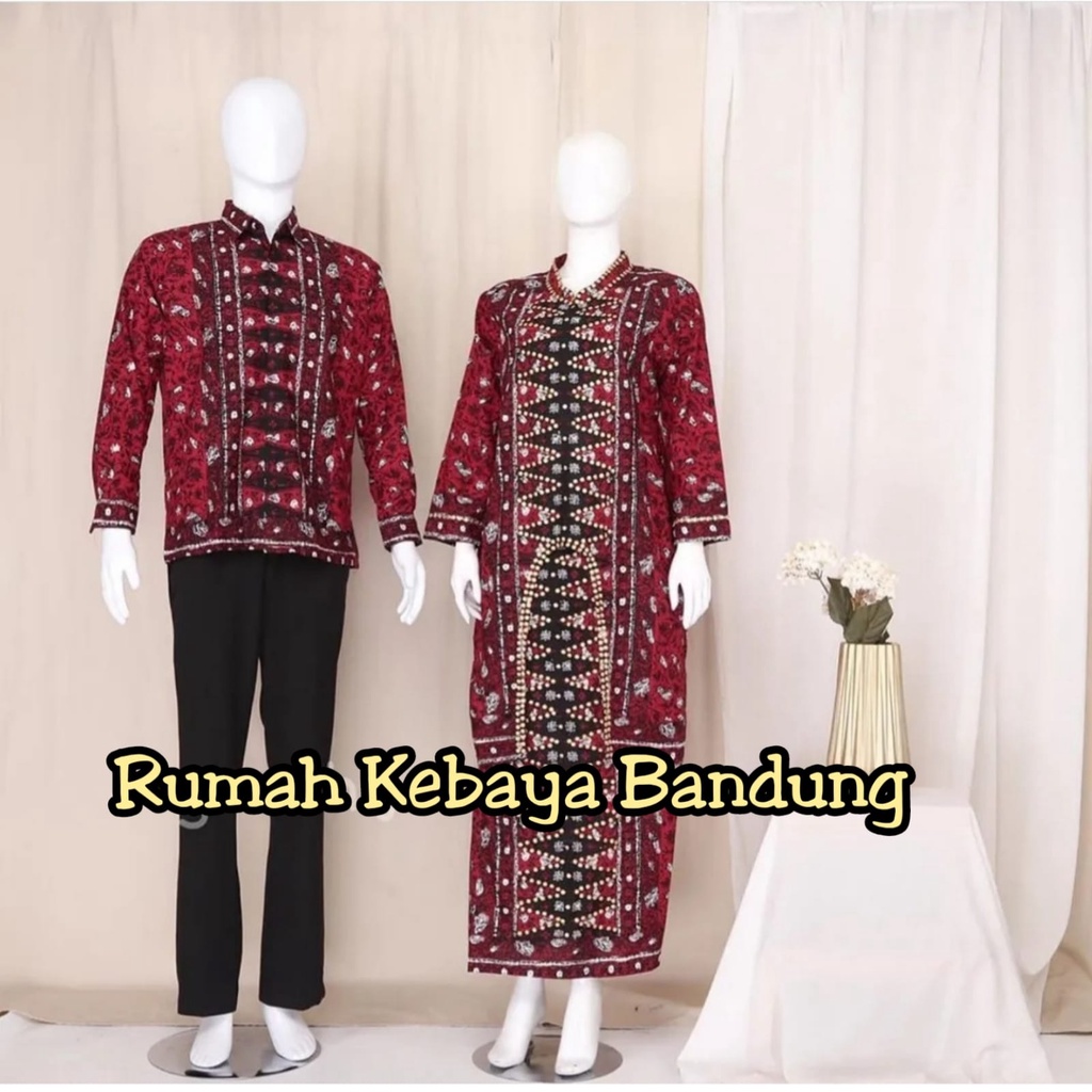 SETELAN SONGKET MOTIF BUNGA RUMAH KEBAYA BANDUNG BATIK COUPLE SONGKET PALEMBANG