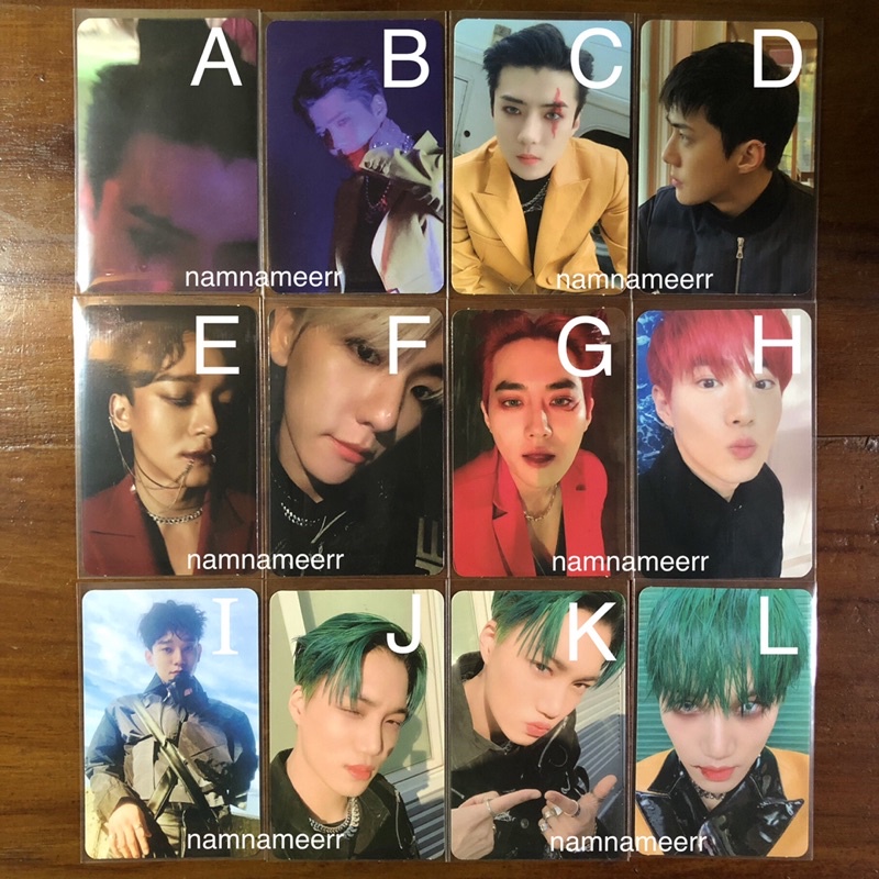 PHOTOCARD PC -SEHUN CHEN BAEKHYUN SUHO KAI OBSESSION KIHNO EXO-