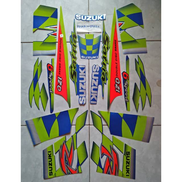 Striping satria lumba biru