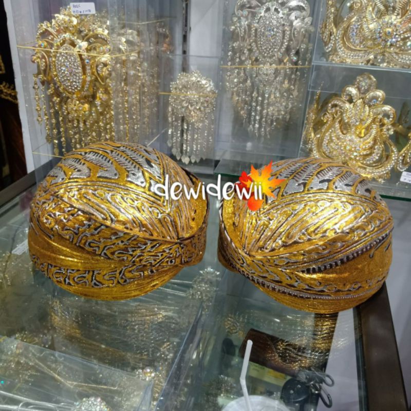 Blangkon Pengantin, SoLo Prodo full Gold