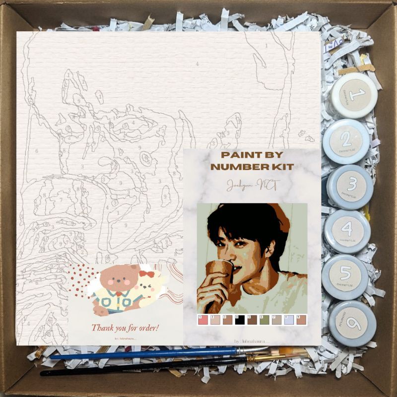 

Paint By Number [Jaehyun- NCT] | Painting Kit Kanvas | Kit lukis + freebies