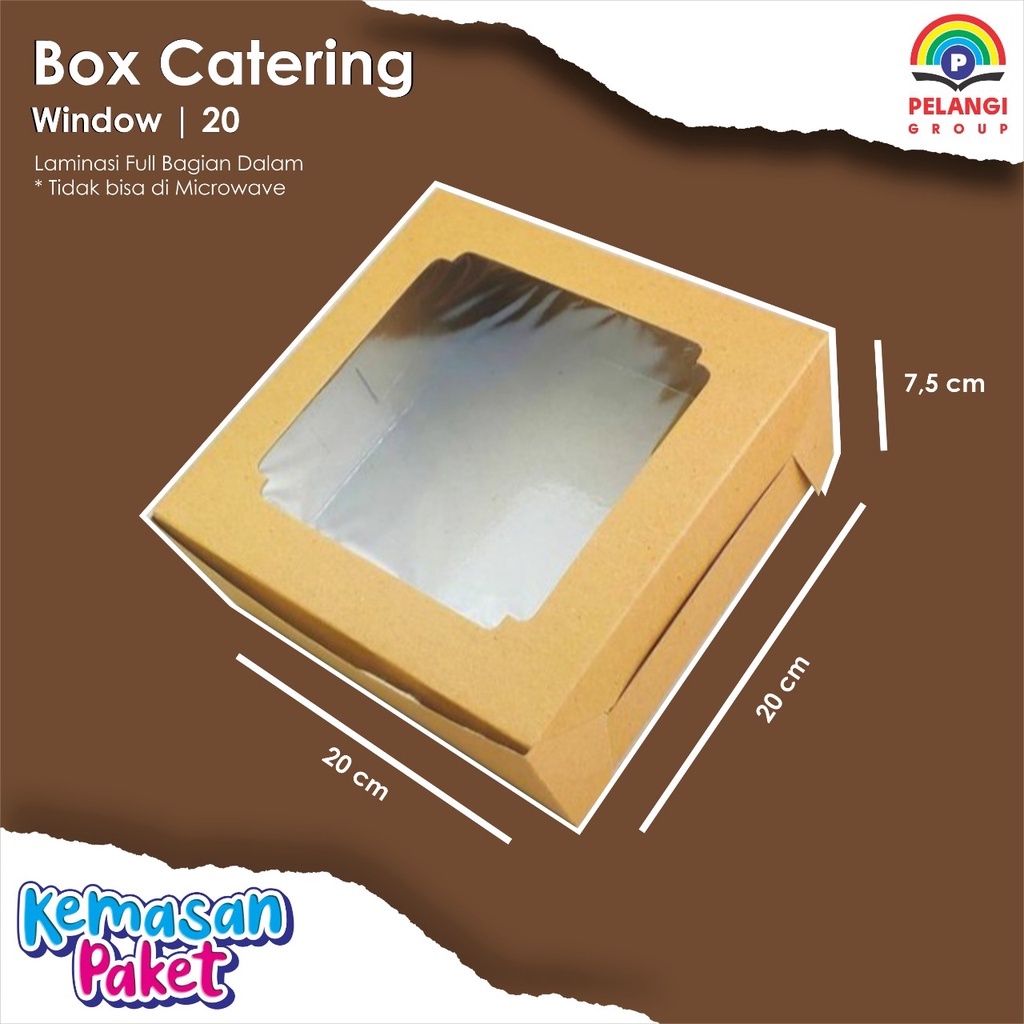 BOX CATERING 20 x 20 KOTAK NASI KERTAS BOX