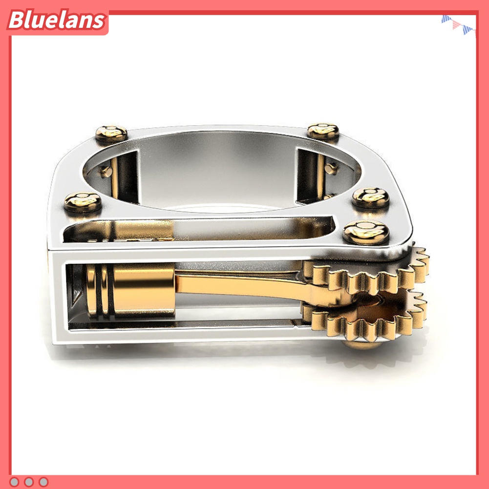 Cincin Desain Gerigi Mekanikal Gaya Punk Untuk Pria Dan Wanita