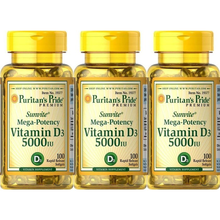 PURITAN VITAMIN D3 5000 IU ISI 100 SG