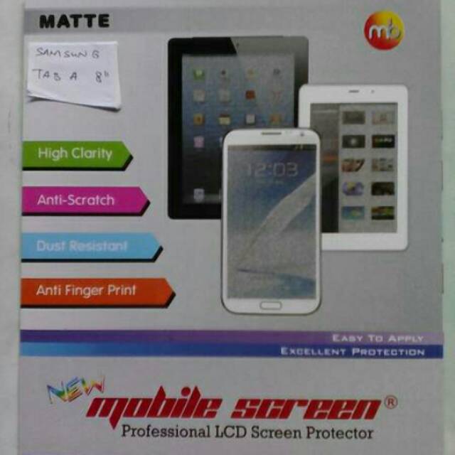 Anti gores bening glare samsung tab a 8 inc