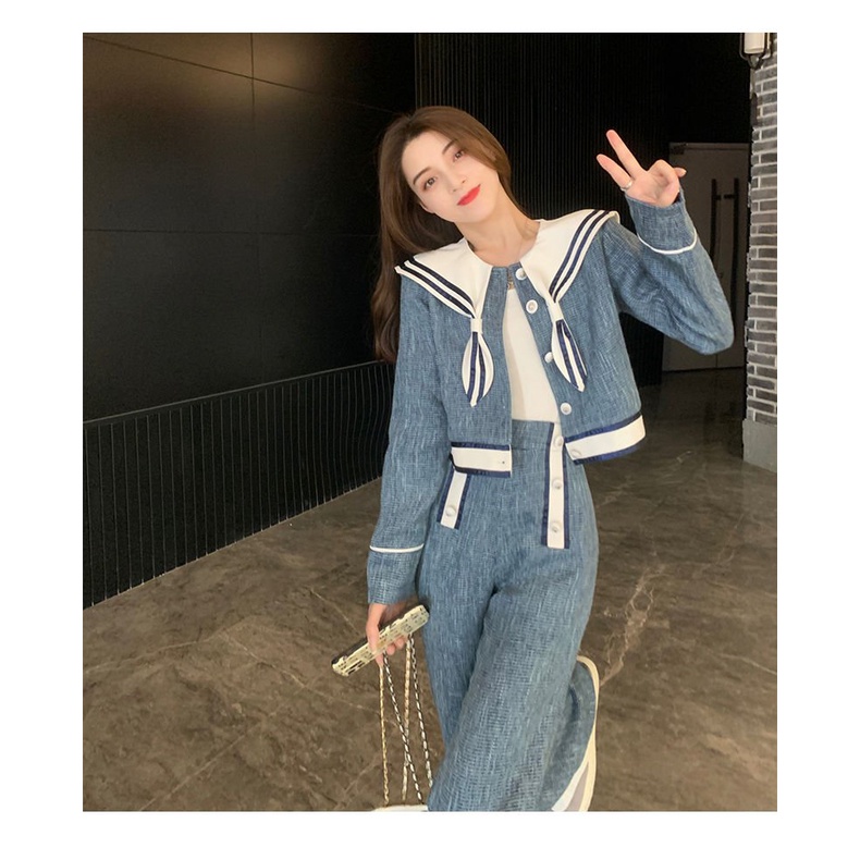 #Sisjuly# Wanita setelan angin dupa kecil wanita senior baru rasa temperamen celana panjang berkaki