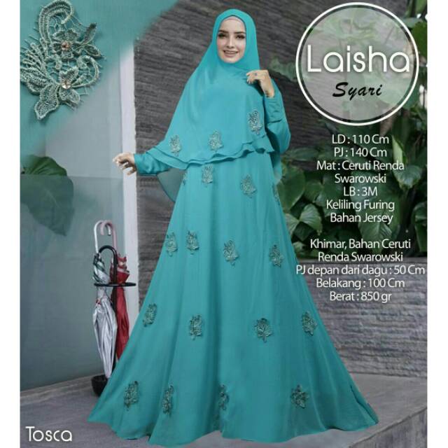 Gamis syari seruti/gamis seruti renda/laisha syari