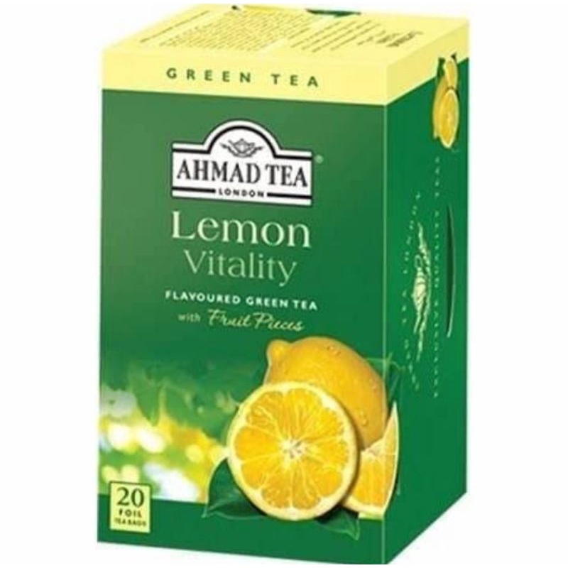 

Ahmad Tea lemon vitality 20 sachet per 1 box/teh london