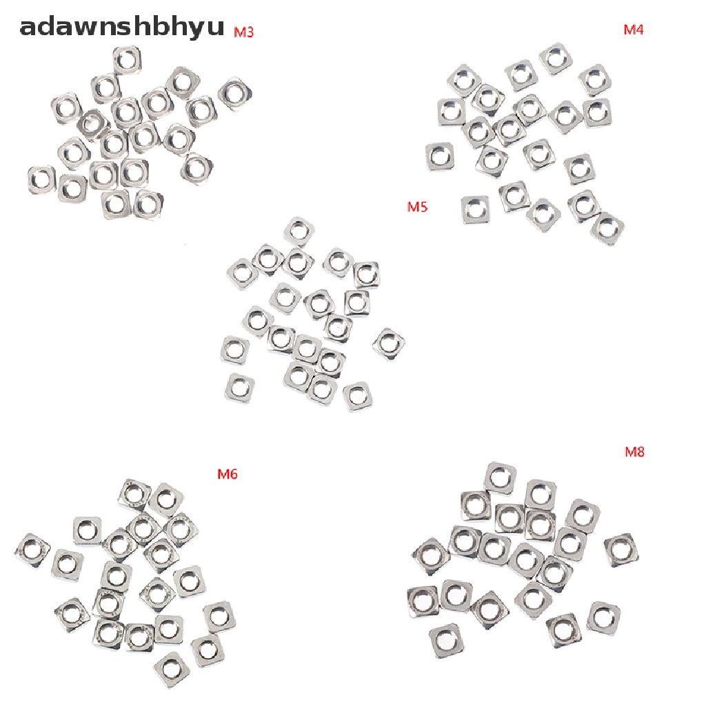 Mur Segi adawnshbhyu 20Pcs M3 M4 M5 M6 M8 304stainless Steel