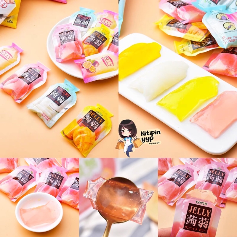 [HALAL] Konnyaku COZZO Fruit Jelly Zero Fat - Snack Konjac Juice Jelly Buah mirip Orihiro Jelly Jepang - Cemilan Jelly Sehat (160gr)