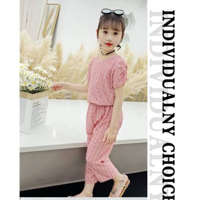 SETELAN ANAK PEREMPUAN / set anak import/set anak perempuan import/set kulot anak