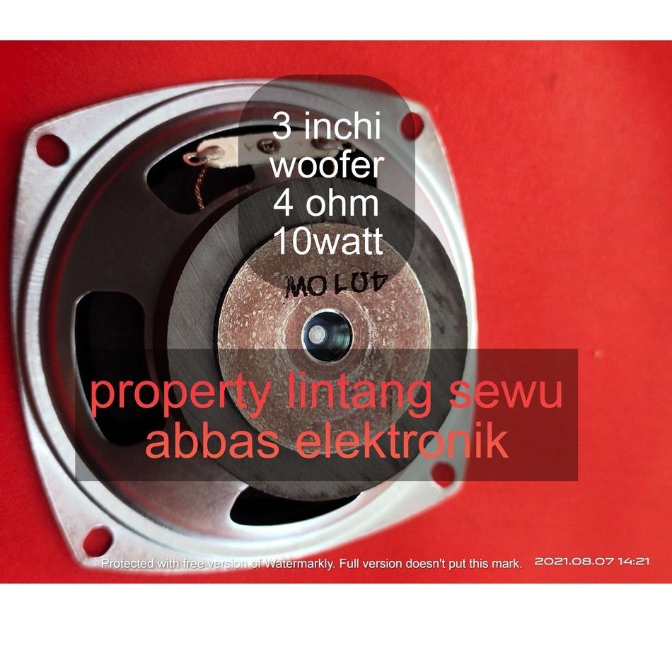 [PROMO WGL42] speaker 3 inchi 4 ohm 10 watt woofer Model Terkini