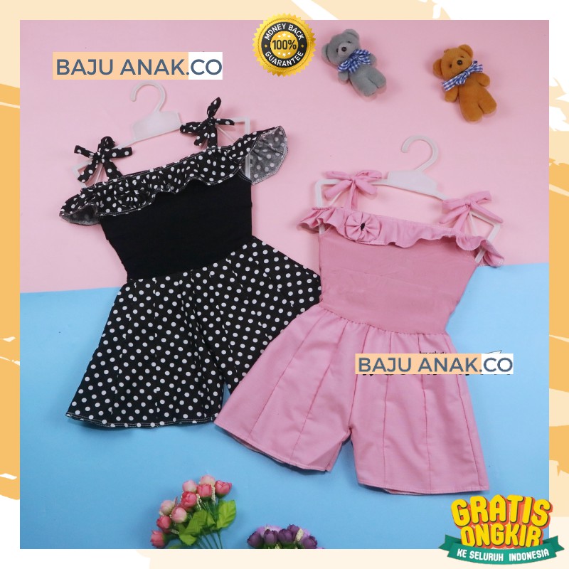 - BAYI-4 THN JUMPSUIT SWEETY JUMPSUIT ANAK GAUN PESTA ANAK PEREMPUAN DRESS ANAK CEWEK IMPORT MURAH