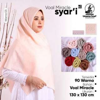 TERMURAH VOAL MIRACLE SYARI UMAMA SCARF JILBAB  HIJAB