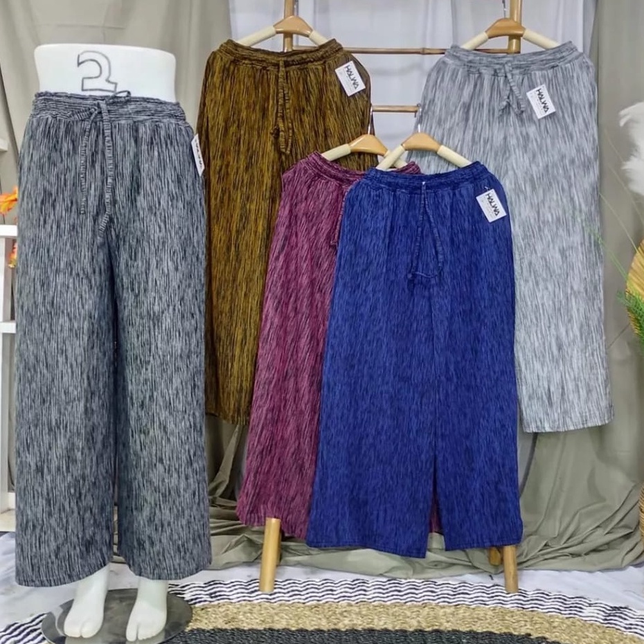 korean long pants/celana kulot abstrak bali/celana santai wanita mino kulot pants/kulot leopard  bal