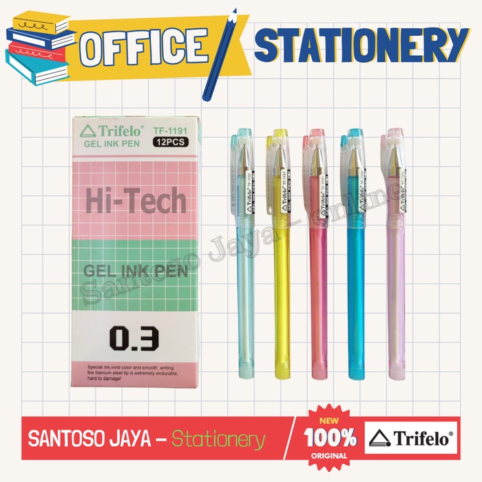 

Bolpen - Pulpen TRIFELO HI-TECH - Ballpoint TRIFELO TF-1191 - 0.3 mm