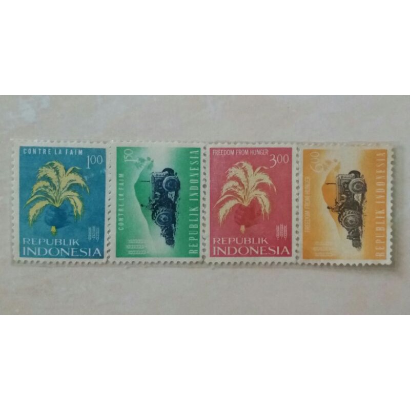 

Perangko Anti Lapar Tahun 1963 Set Lengkap 4pcs Mint