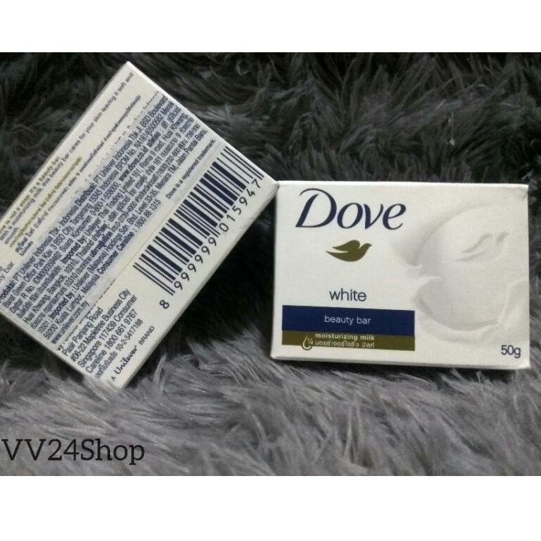 ⚠️COD✔️ - Sabun Batang DOVE WHITE Beauty Bar 50gr ORIGINAL