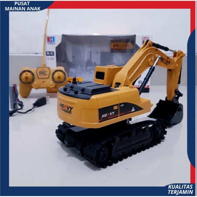 Mobil Excavator BekoKobelco remote control Rc Car Truck Construction Rock crawler Baterai Charger