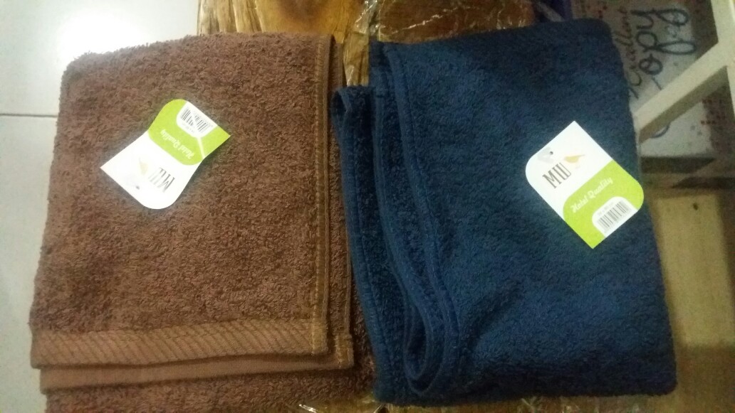 Handuk Leher Olahraga  Kecil Terry Palmer Premium 35x80cm - Biru Navy