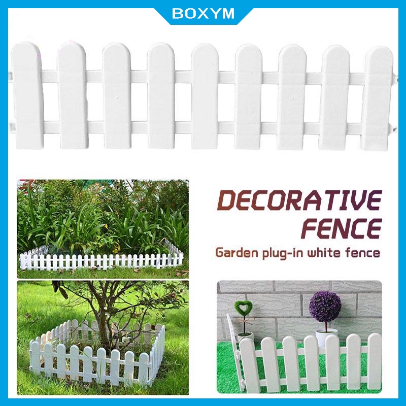 Jual satuan dekorasi pagar taman plastik shabby chic / pagar shabby chic type 2 / pagar putih