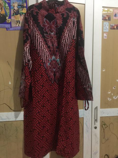 Atasan Batik Lengan Panjang 021 Risna Batik | Tunik Batik Murah Katun Alusan Asli Pekalongan