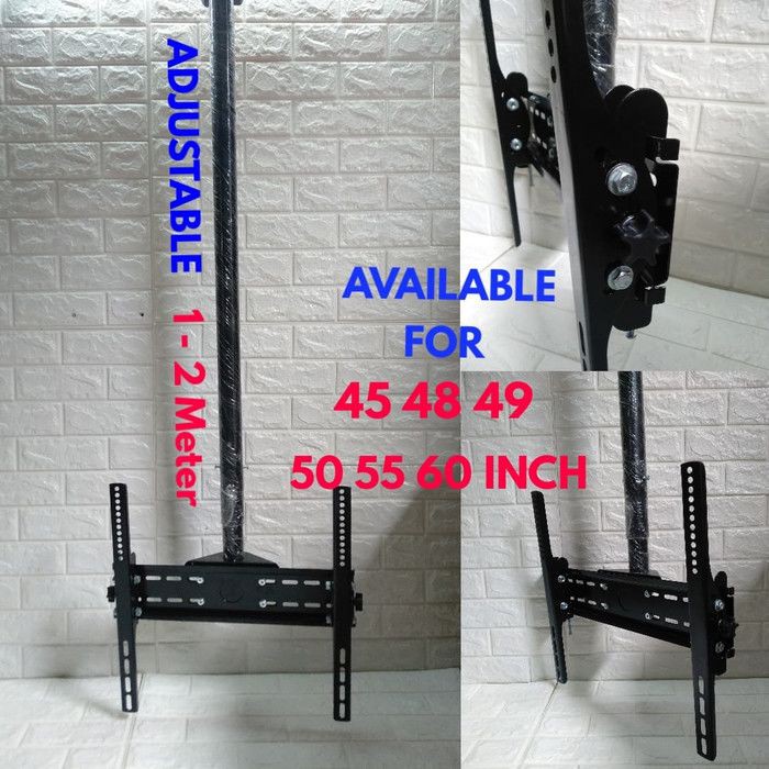 BRACKET PLAFON GANTUNG TV 60 55 50 49 43 INCH 2 METER