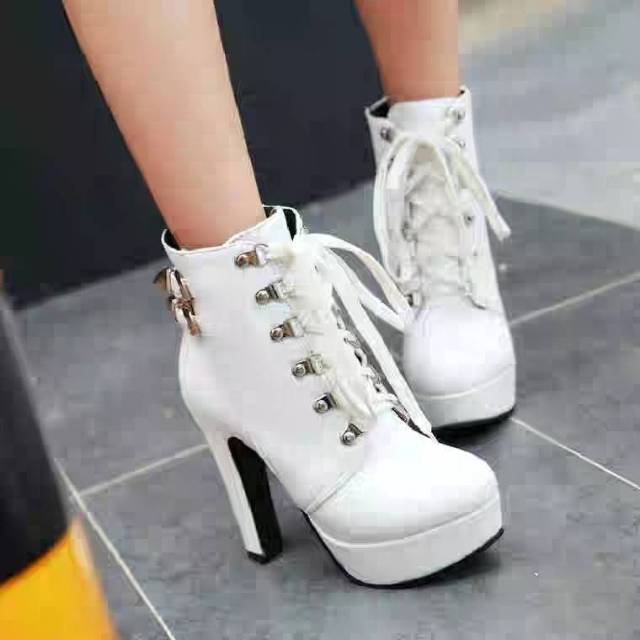 SEPATU WANITA BOOTH HIGH HEEL SEPATU HAK TINGGI WANITA TL06