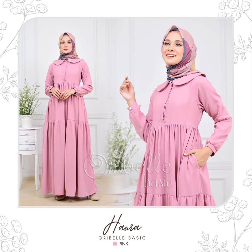 Baju Gamis Dewasa Haura By Oribelle Basic