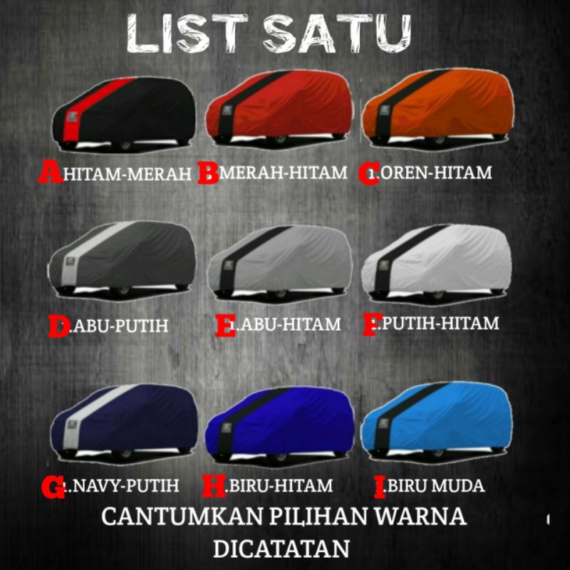 Cover Mobil Mitsubishi Grandis / Sarung Mobil Mitsubishi Grandis / Penutup Pelindung Grandis Outdoor