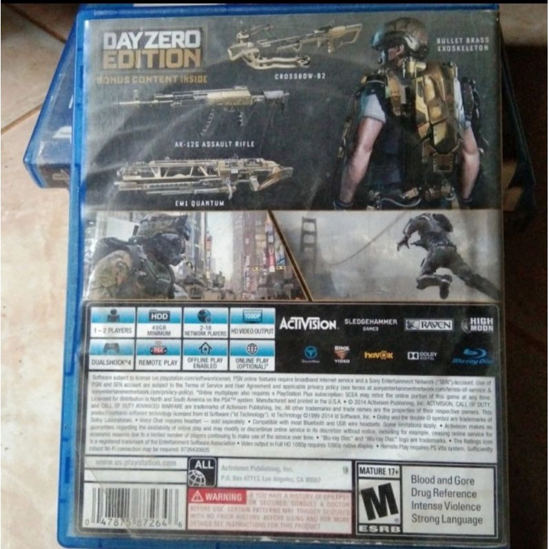 BD second Game PS 4 callofduty