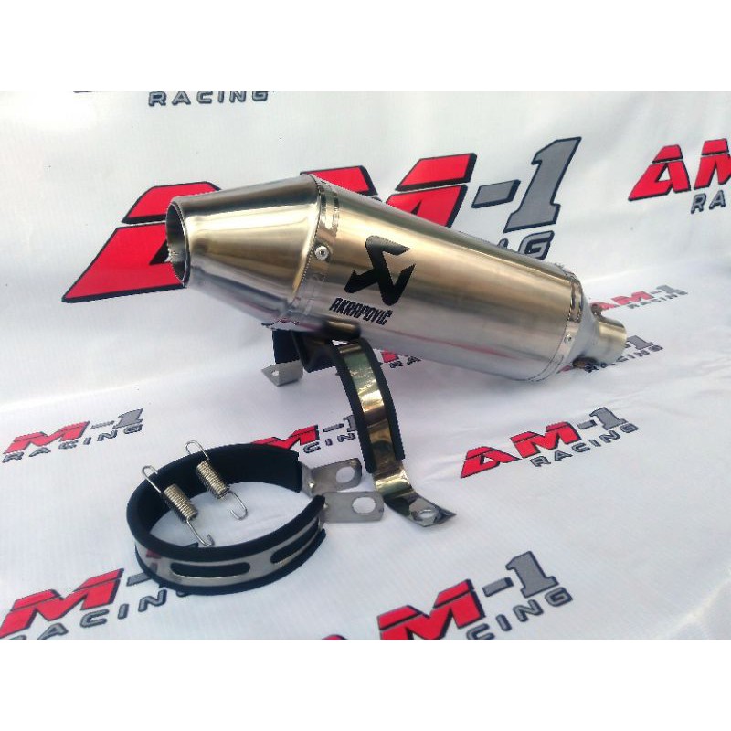 Knalpot Racing Akrapovic Klx 150 Crf 150 Wr155 Viar 150 200 Ksr 110 Klx 250 Crf 250