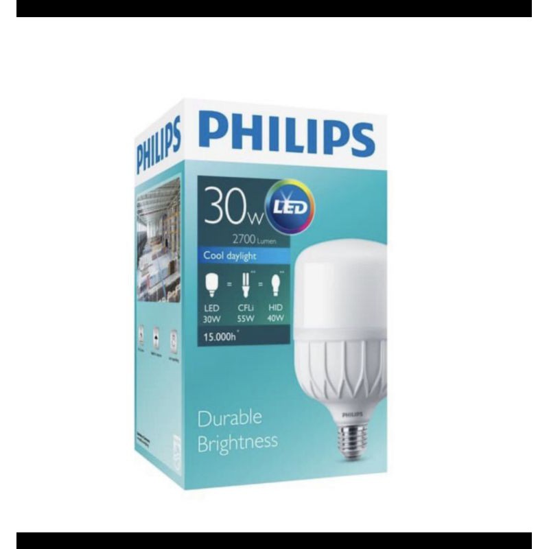 Lampu led philips 30w bulb led philips 30 w 30watt tforce t force philips 30watt